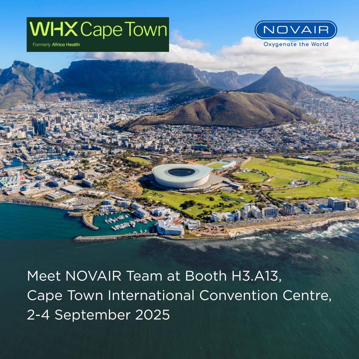 NOVAIR participe au salon World Health Expo 2025 au Cap
